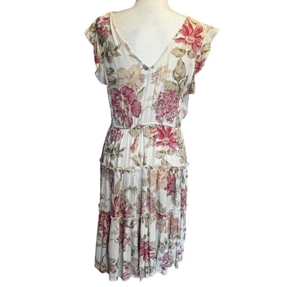 Frye x Anthropologie Floral Tiered Midi Dress – M - Picture 2 of 7